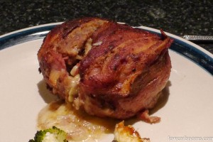 Bacon Wrapped Beef Patties with Cheese